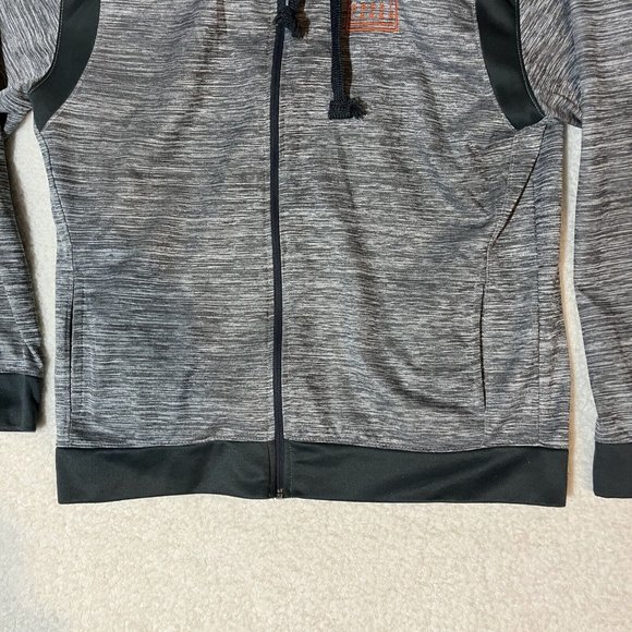 Momentum Outfitters Hoodie Mens Large Gray Full Zip Great Lakes Sweatshirt - Picture 2 of 9
